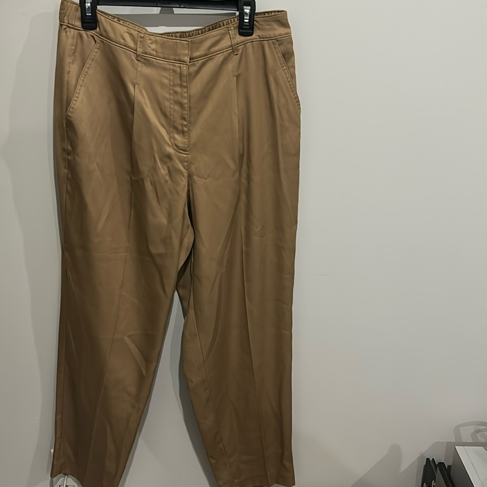 Croft and barrow golden tan brown tapered pants